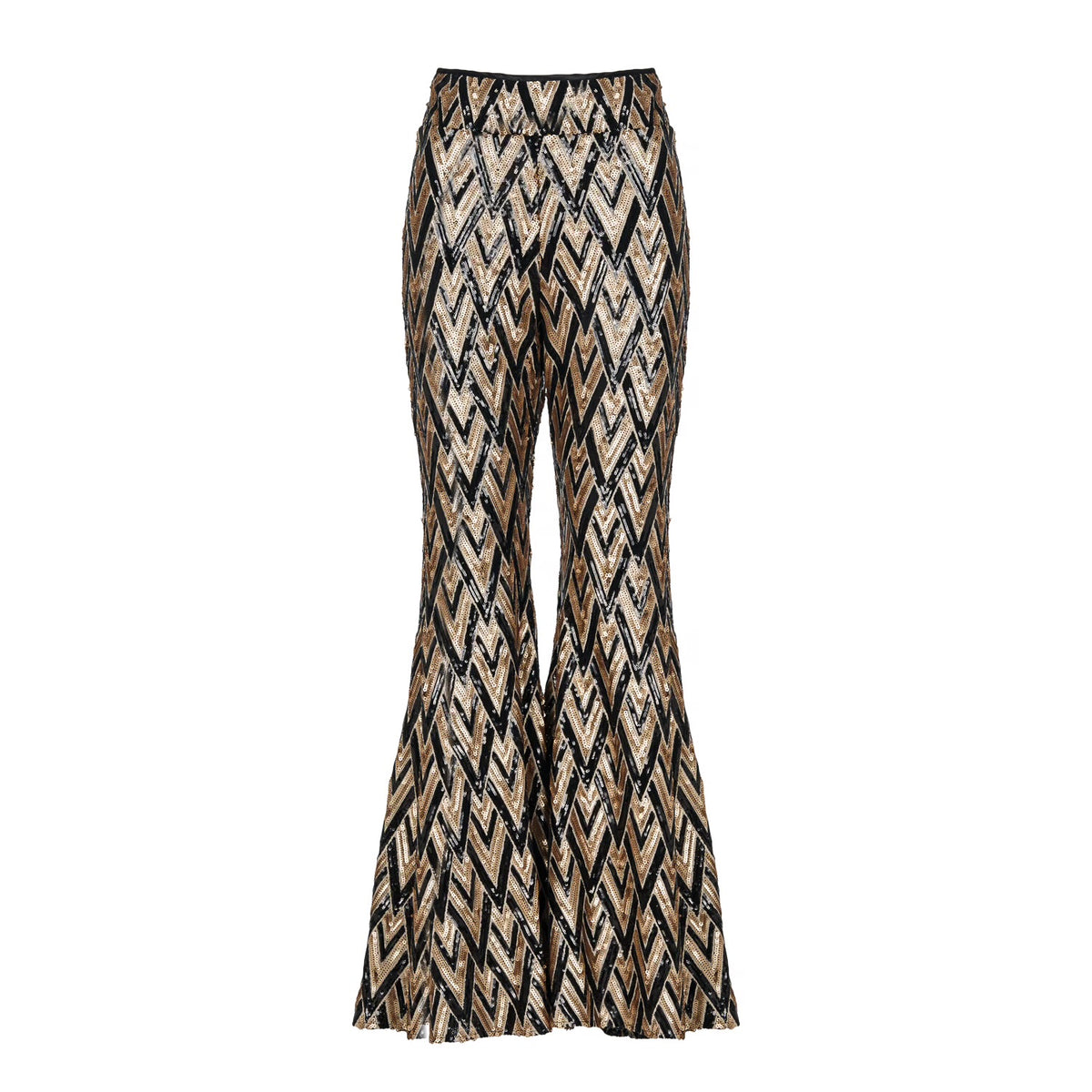 Sequin Flared Pants