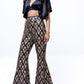 Sequin Flared Pants