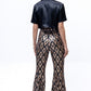 Sequin Flared Pants