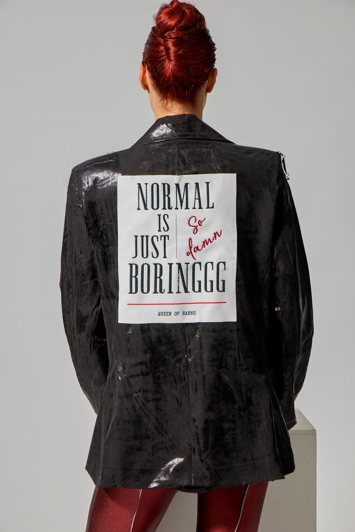 Foil Blazer Long